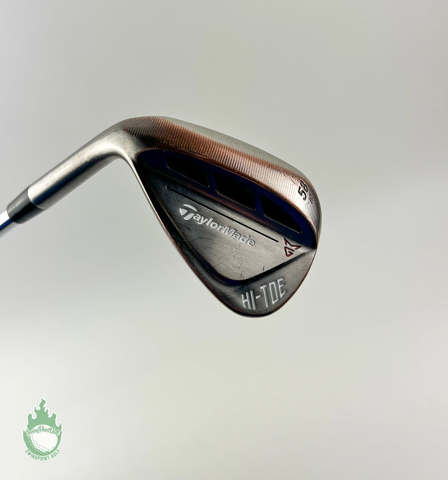 Used LEFT HANDED TaylorMade Hi-Toe RAW Wedge 58*-10 Regular Steel Golf Club - Image 2