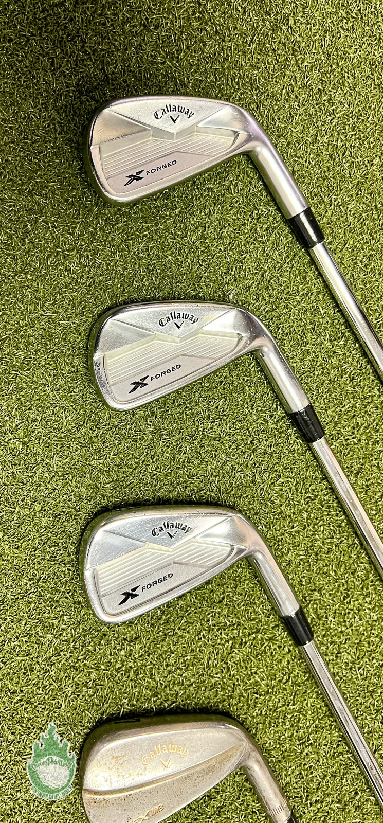 Used Callaway X-Forged/APEX MB Forged Raw ’18 Irons 4-PW Stiff Flex Steel Set - Image 5