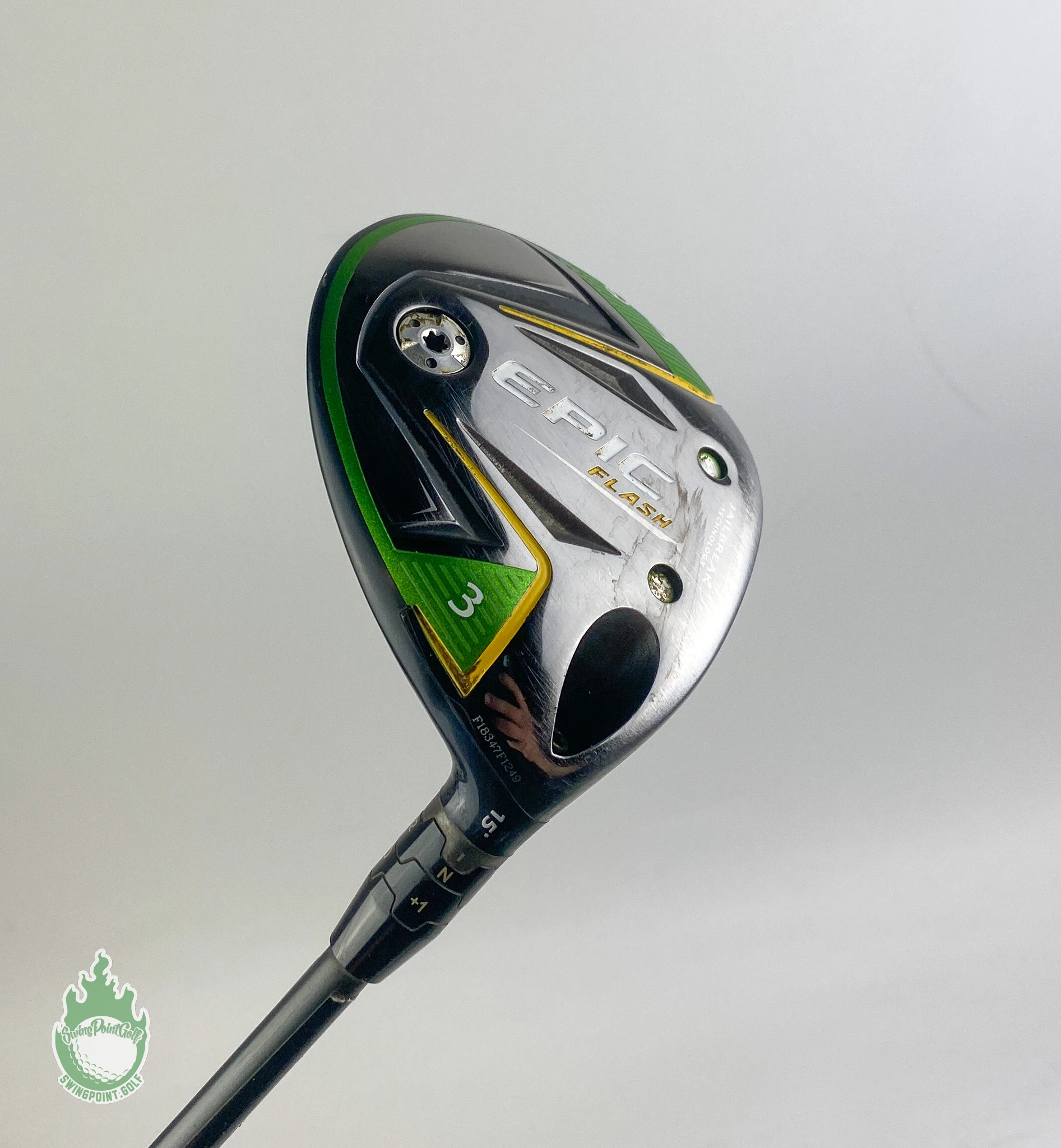 Used Callaway Epic Flash Fairway 3 Wood 15* 6.0 70g Stiff Graphite Golf W/HC