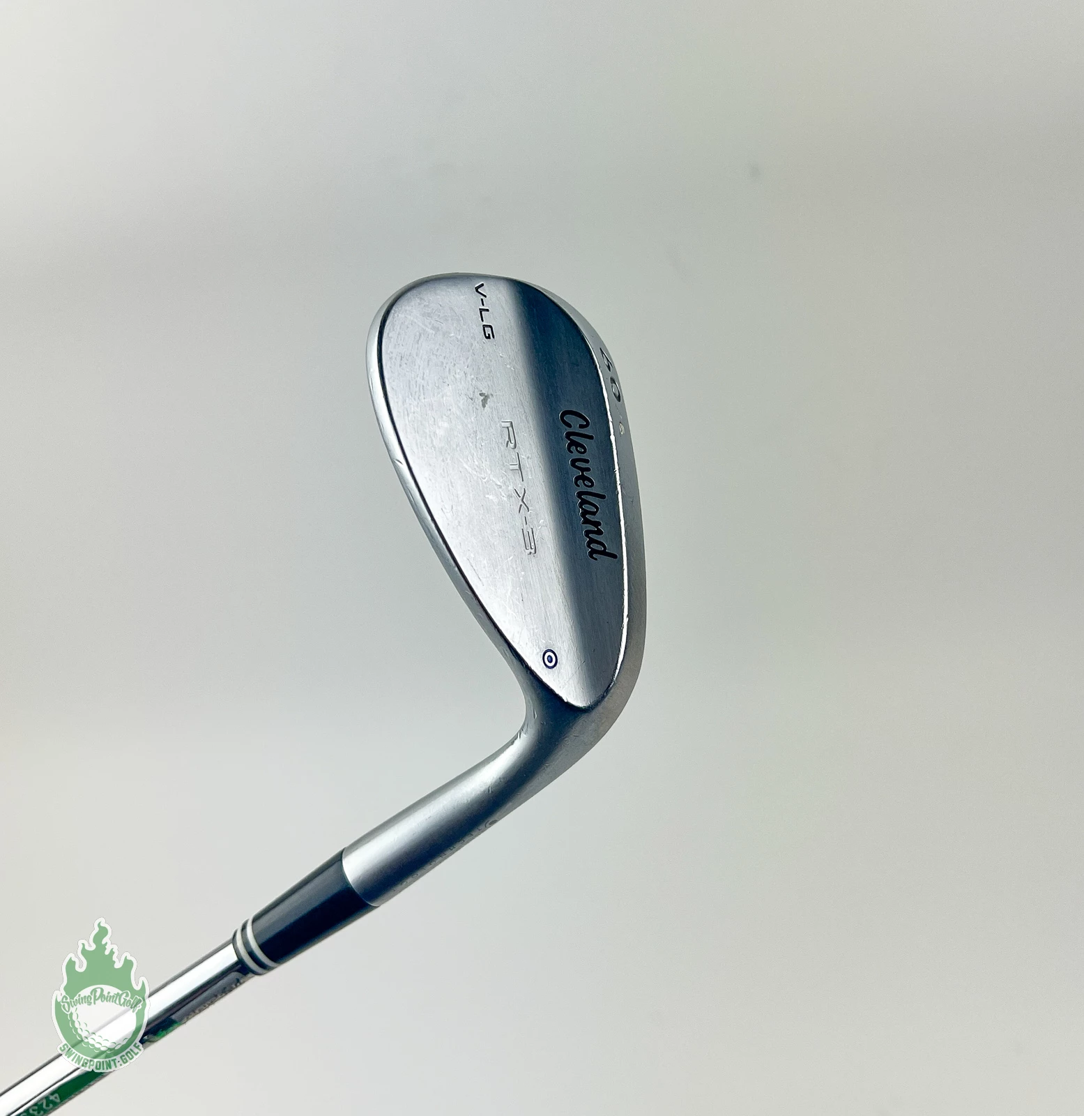 Used RH Cleveland RTX-3 V-LG Satin Wedge 60*-6 Wedge Flex Steel Golf Club