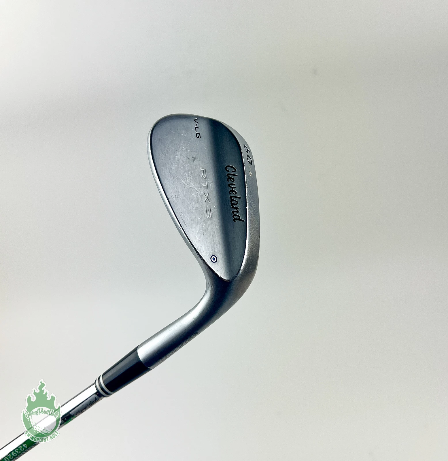 Used RH Cleveland RTX-3 V-LG Satin Wedge 60*-6 Wedge Flex Steel Golf Club - Image 2