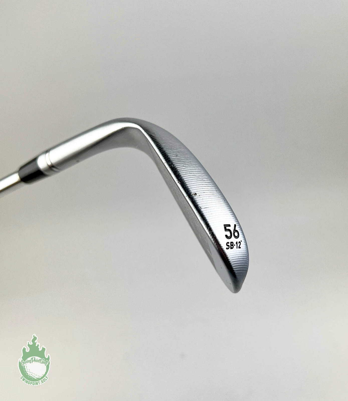 Used RH TaylorMade Milled Grind 3 Chrome SB Wedge 56*-12 S400 Stiff Steel Golf - Image 5