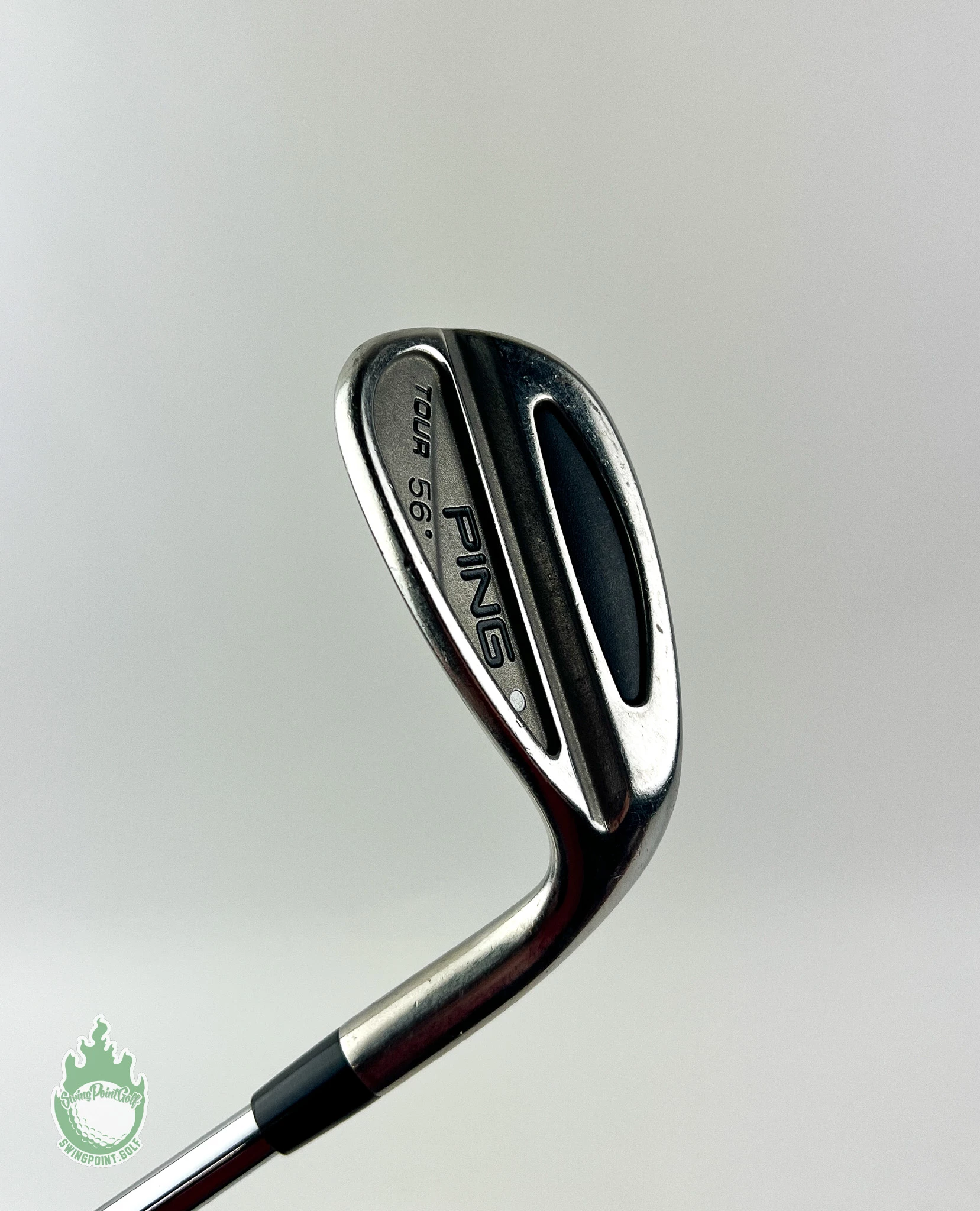 Used RH Ping Silver Dot Tour 56* Sand Wedge β Stiff Flex Steel Golf Club