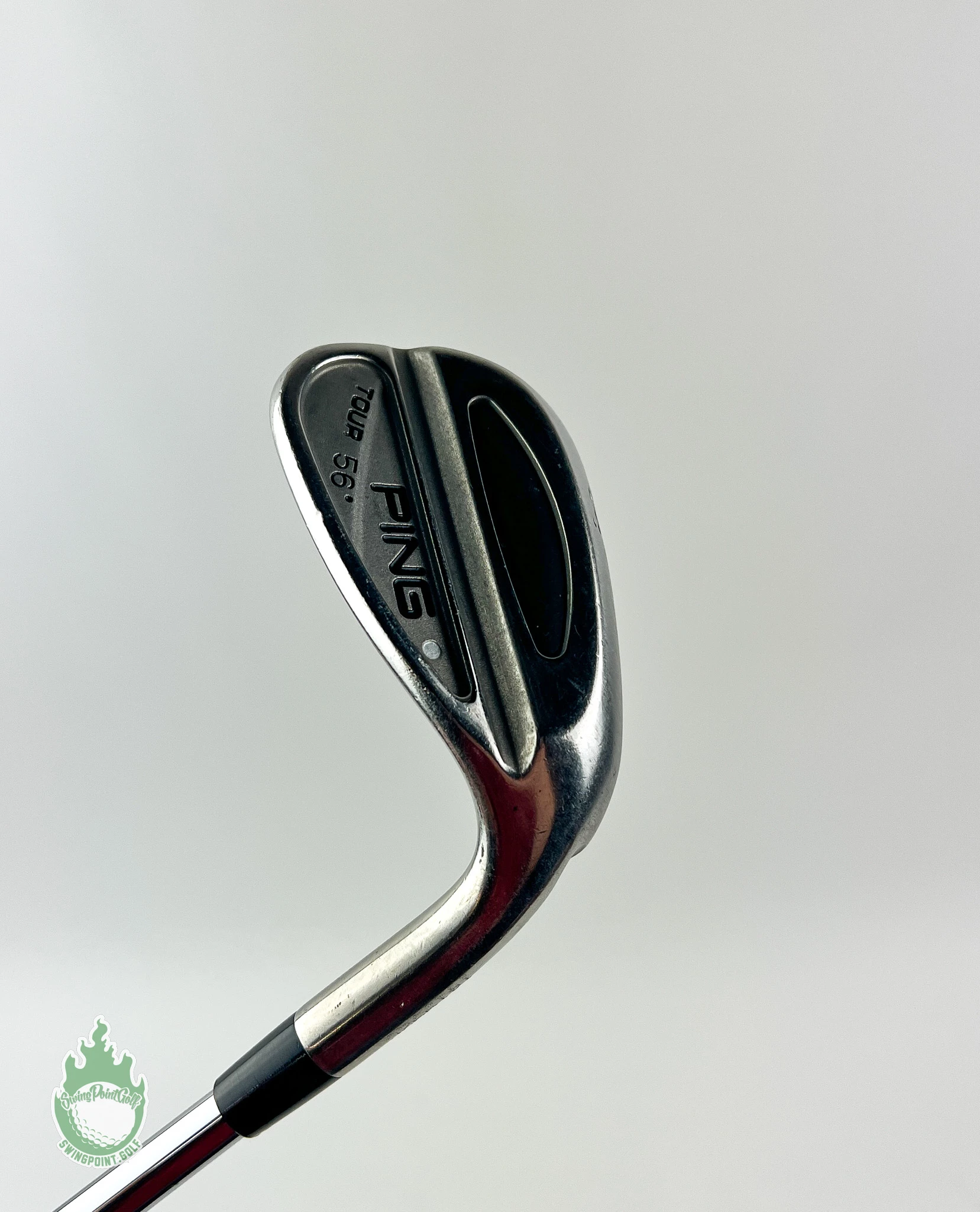 Used RH Ping Silver Dot Tour 56* Sand Wedge β Stiff Flex Steel Golf Club - Image 2