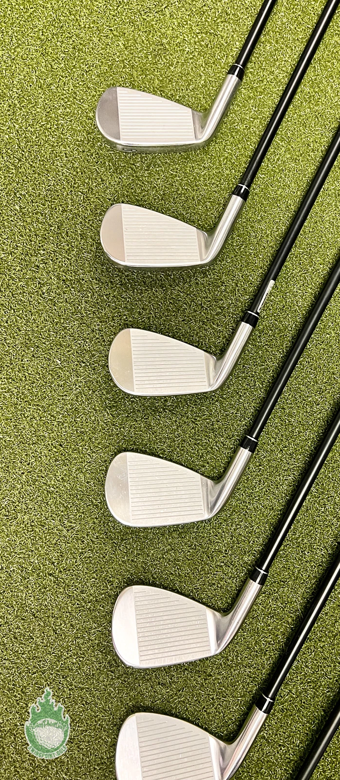 Used XXIO X Black Irons 5-PW/AW/SW AX-1 59g Stiff Flex Graphite Golf Club Set - Image 5