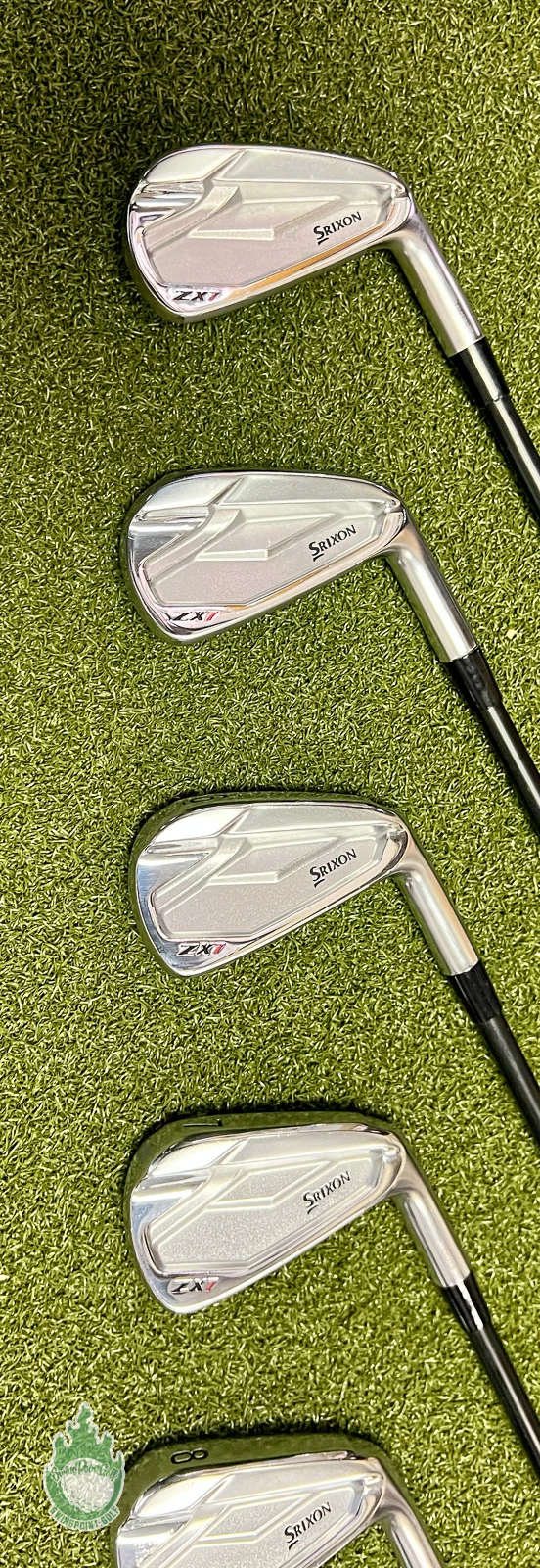 Used RH Srixon ZX7 Forged Irons 4-PW PGI 100 Stiff Flex Graphite Golf Club Set - Image 5