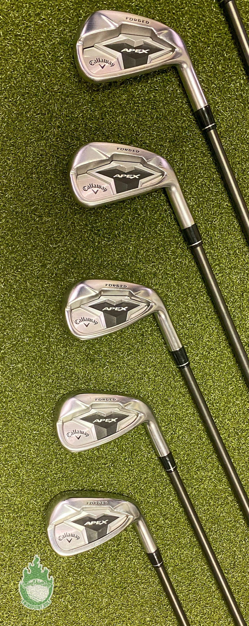 RH Callaway APEX Forged ’19/CF19 Irons 4-PW Recoil ES 780 F4 Stiff Graphite Set - Image 8