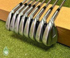 Used Right Handed Ping Blue Dot I525 Irons 4-PW/UW X100 X-Stiff Steel Golf Set