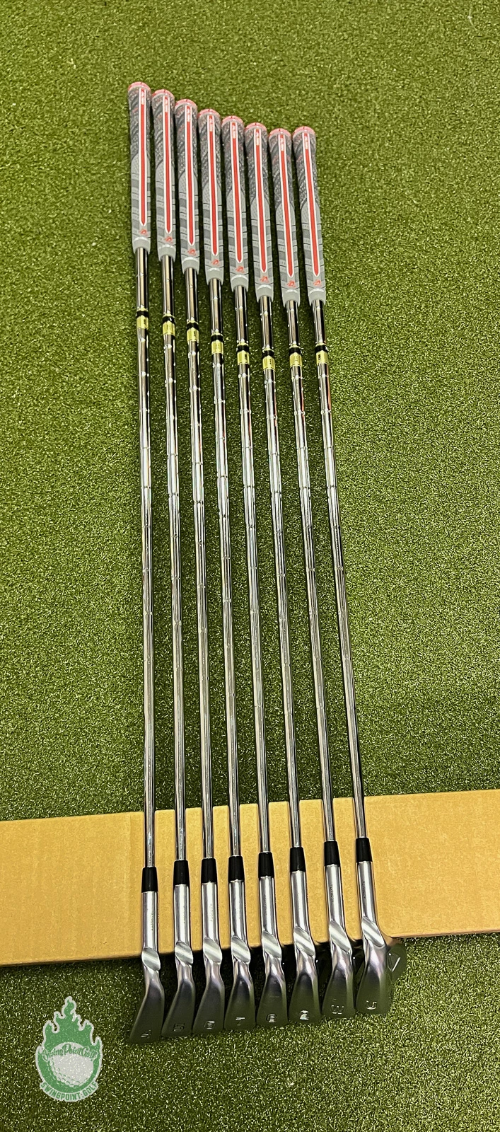 Used Right Handed Ping Blue Dot I525 Irons 4-PW/UW X100 X-Stiff Steel Golf Set - Image 10