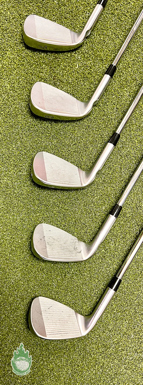 Used Right Handed Ping Blue Dot I525 Irons 4-PW/UW X100 X-Stiff Steel Golf Set - Image 6