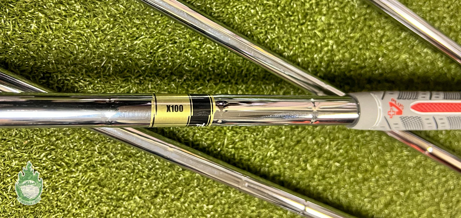 Used Right Handed Ping Blue Dot I525 Irons 4-PW/UW X100 X-Stiff Steel Golf Set - Image 3