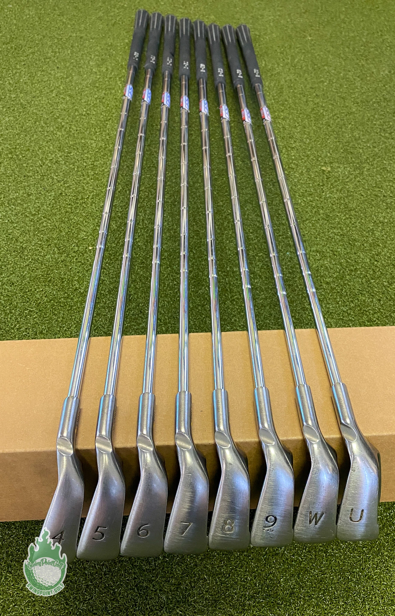 Used RH Ping Yellow Dot G20 Irons 4-PW/UW CFS Stiff Flex Steel Golf Club Set - Image 4