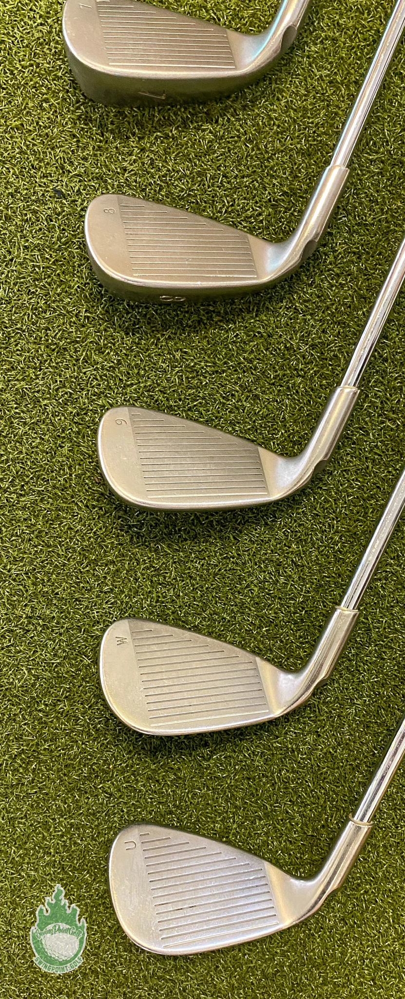 Used RH Ping Yellow Dot G20 Irons 4-PW/UW CFS Stiff Flex Steel Golf Club Set - Image 7