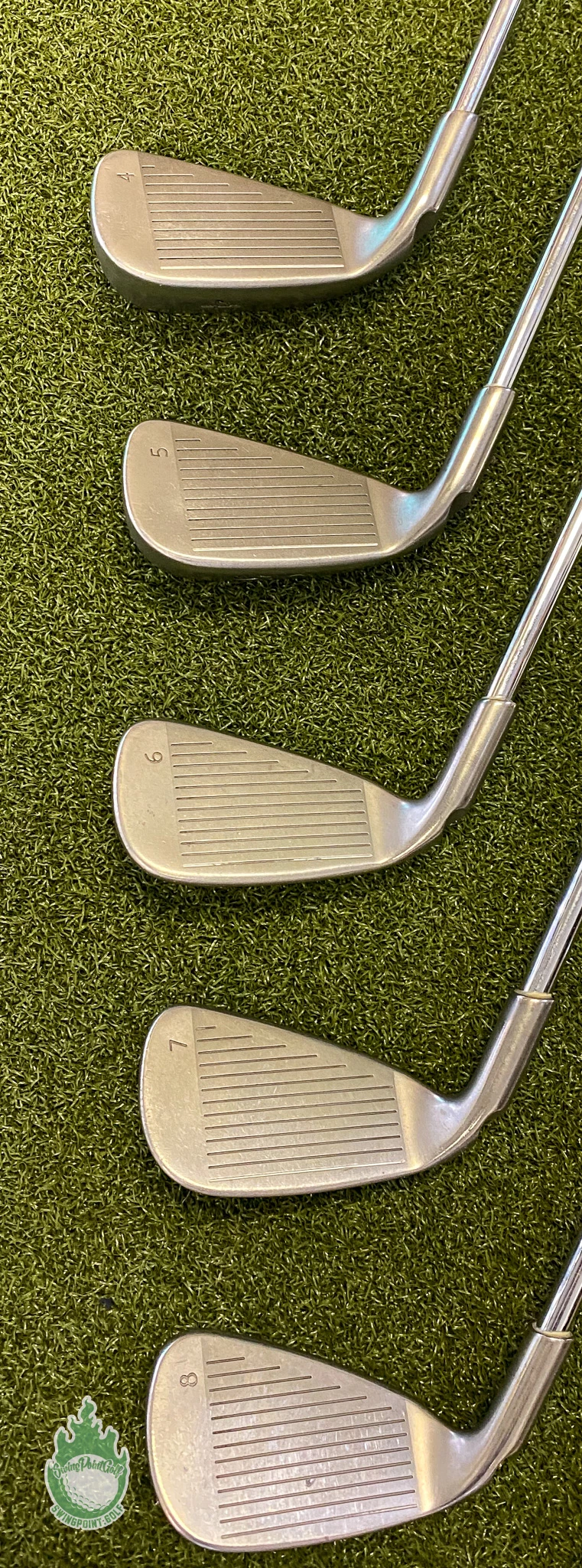 Used RH Ping Yellow Dot G20 Irons 4-PW/UW CFS Stiff Flex Steel Golf Club Set - Image 5