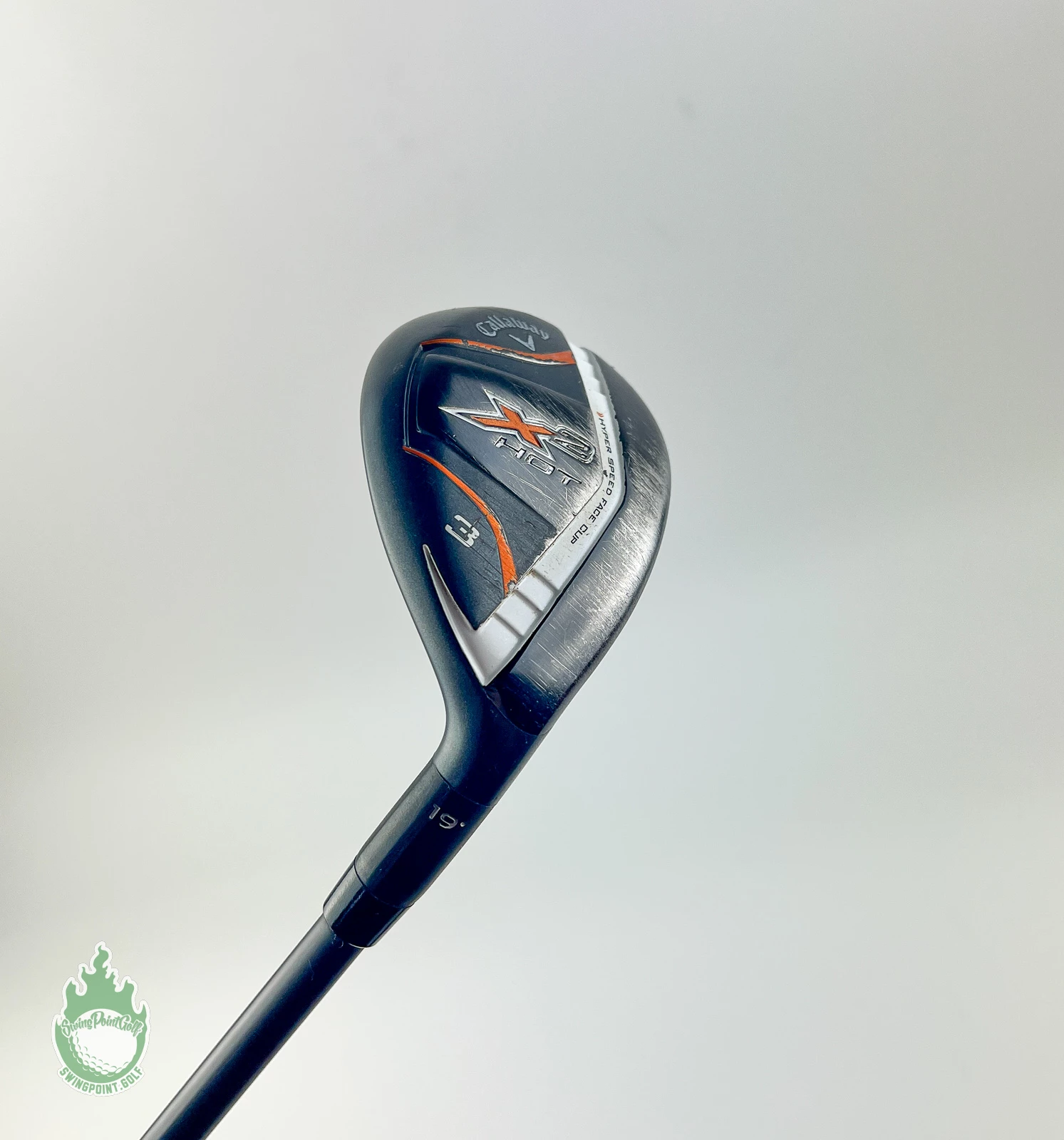 Used RH Callaway X2 Hot 3 Hybrid 19* 60g Regular Flex Graphite Golf Club