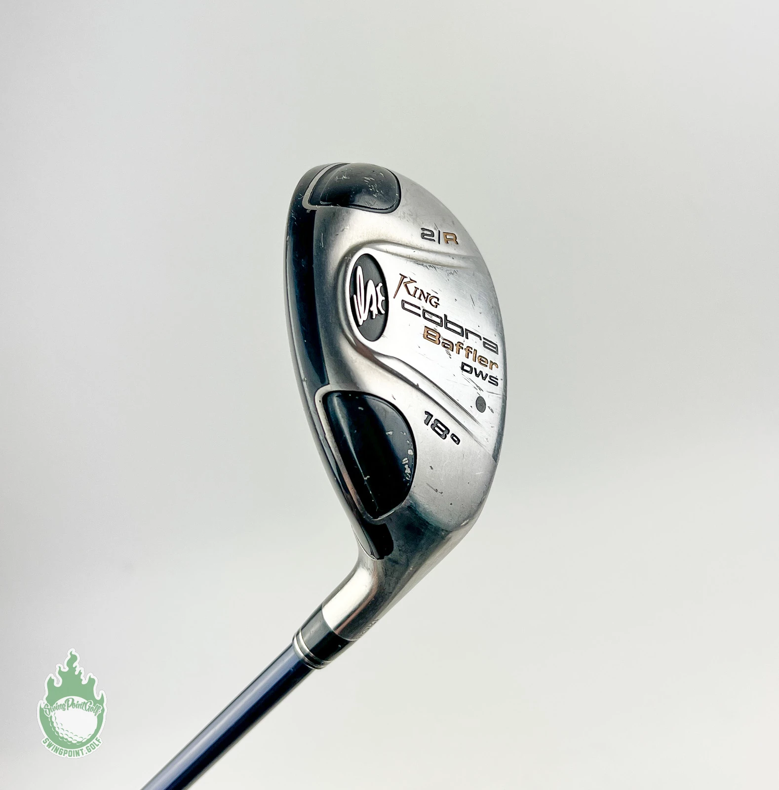 Used RH King Cobra Baffler DWS 2/R Hybrid 18* Stiff Flex Graphite Golf Club - Image 2