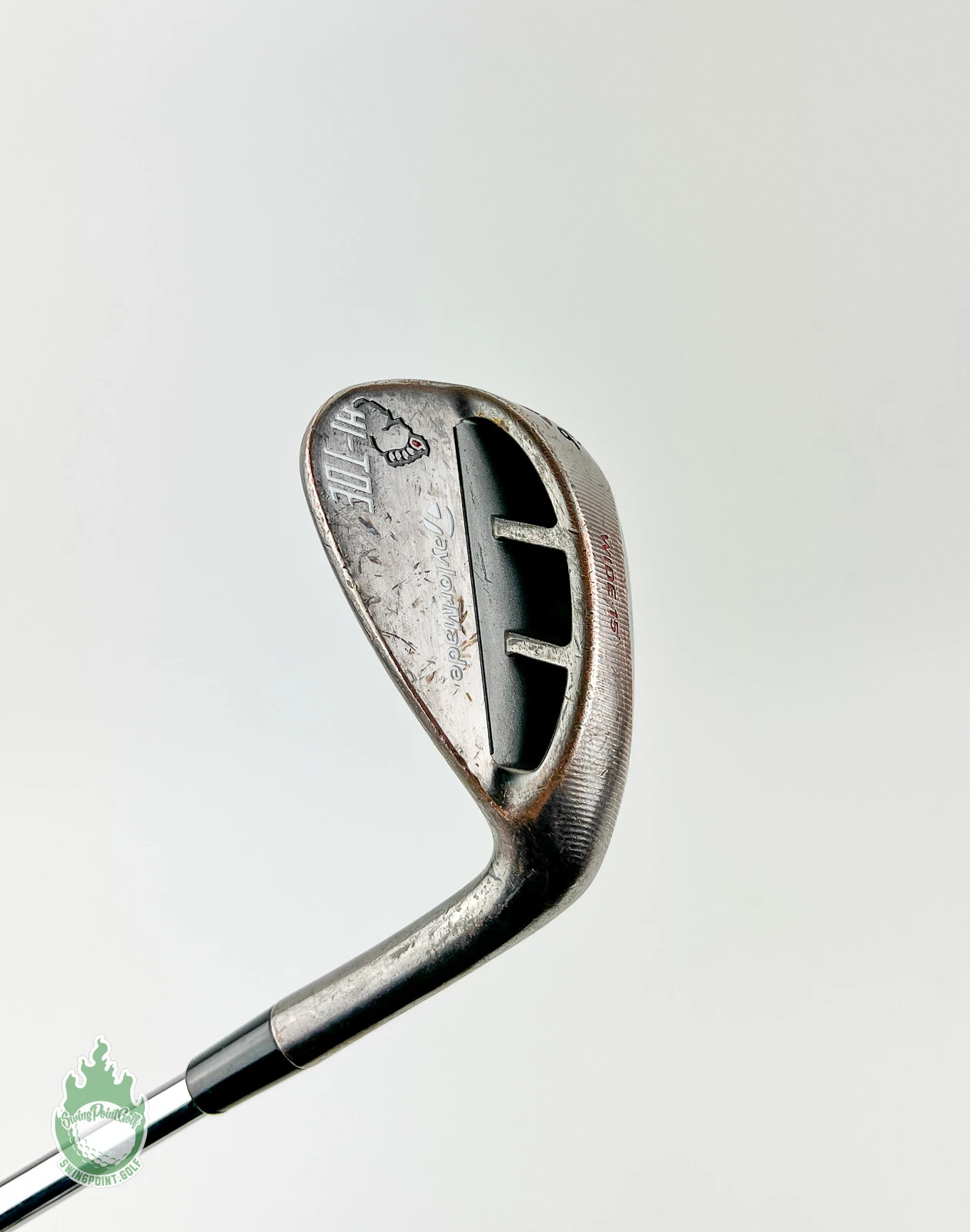 Used RH TaylorMade Hi-Toe Bigfoot RAW Wedge 56*-15 115g Stiff Steel Golf Club
