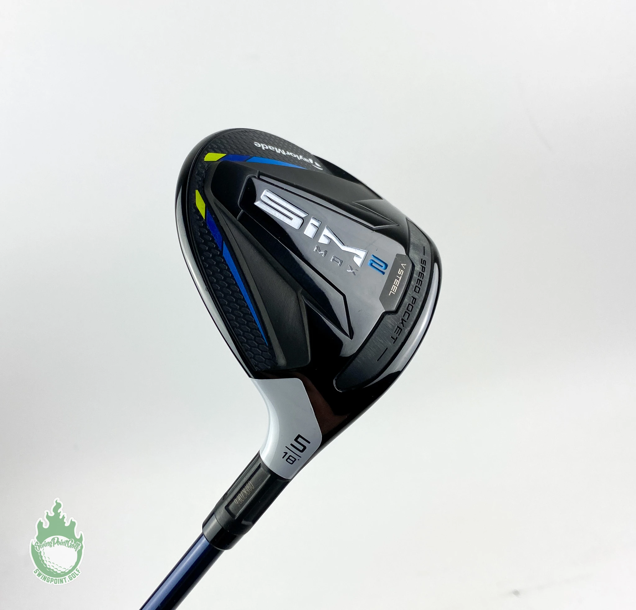 Used RH 2021 TaylorMade Sim 2 Max Fairway 5 Wood 18* Senior Graphite Golf Club
