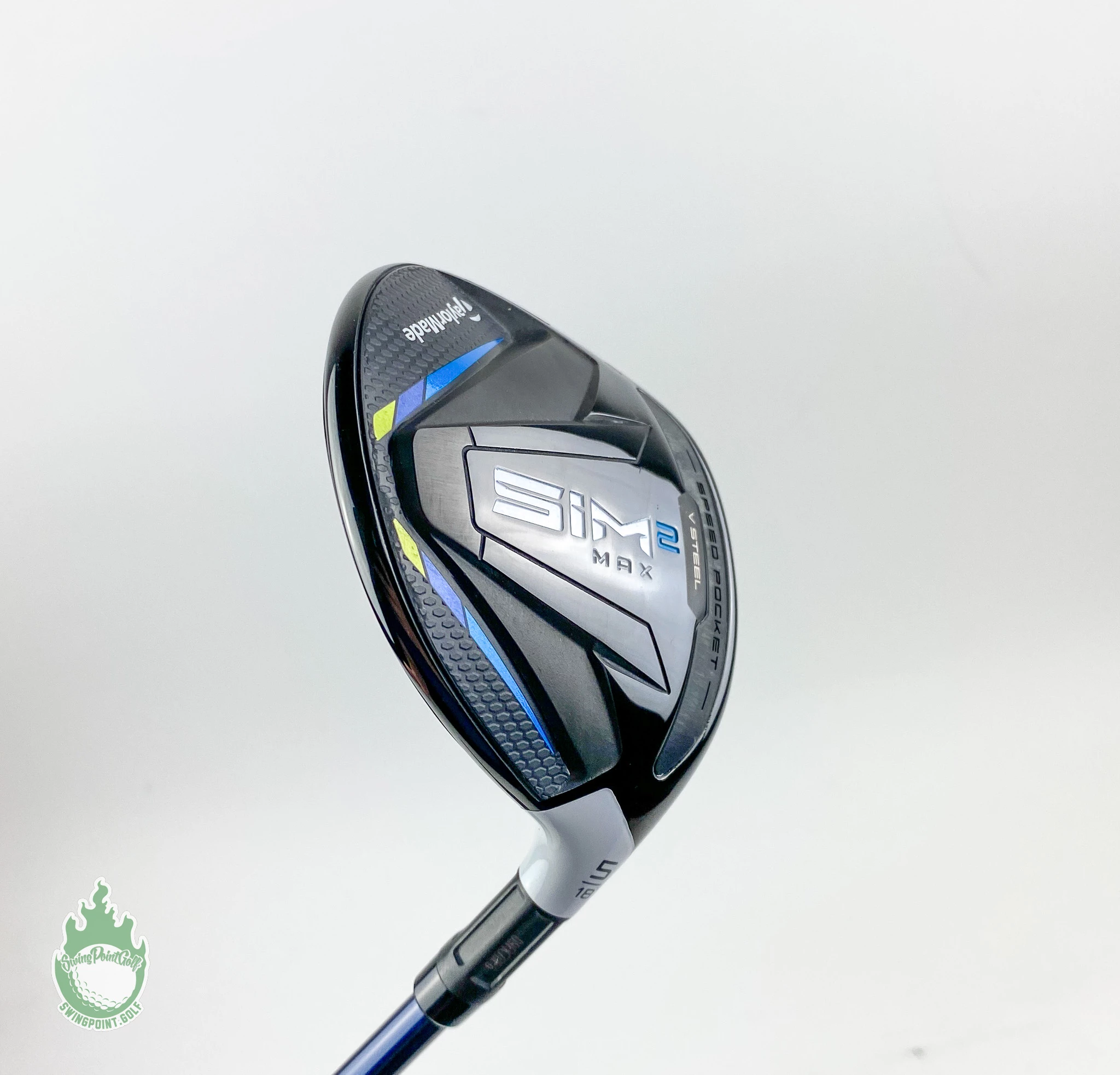Used RH 2021 TaylorMade Sim 2 Max Fairway 5 Wood 18* Senior Graphite Golf Club - Image 2
