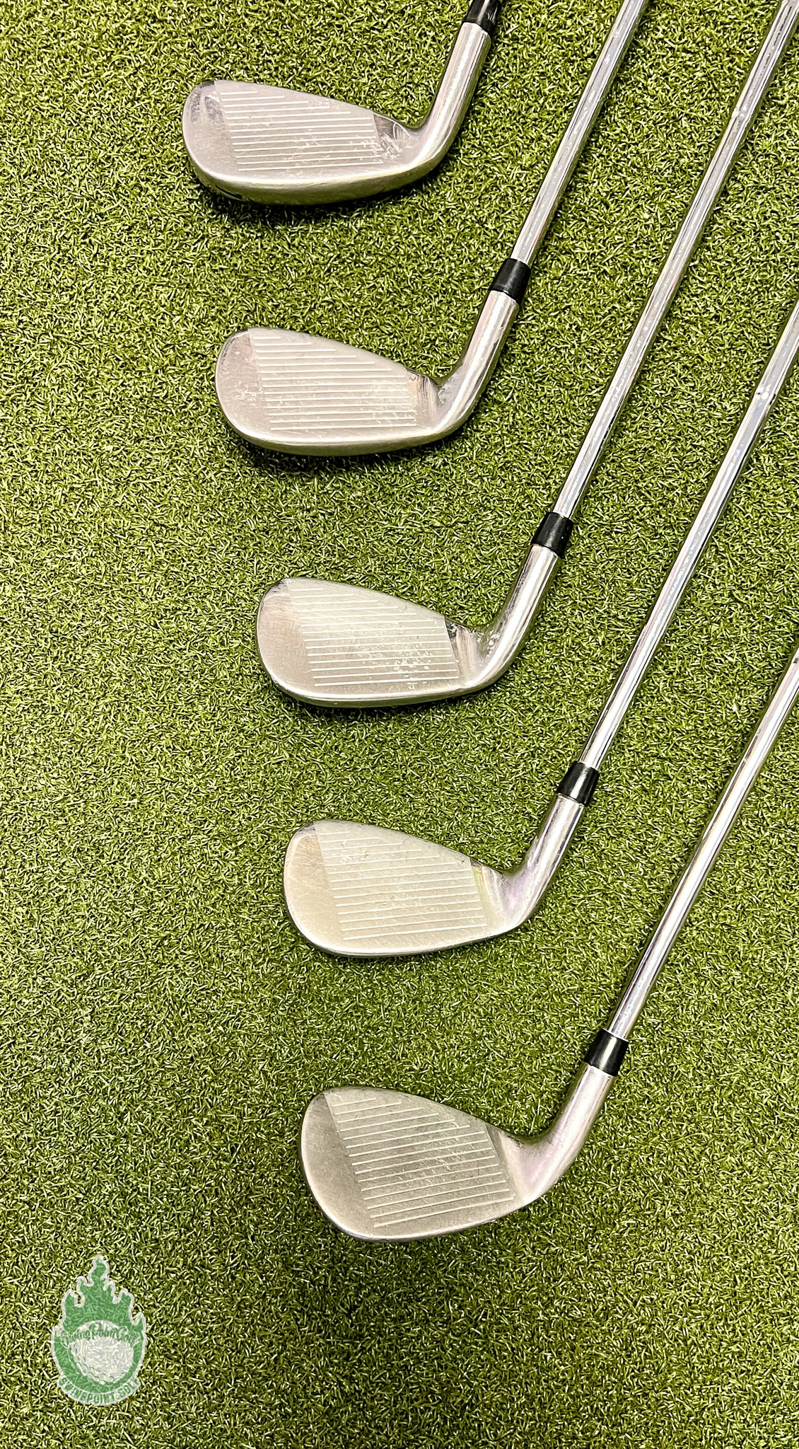 Used Right Handed Tour Edge Bazooka 360 Irons 5-PW/SW Uniflex Steel Golf Set - Image 8