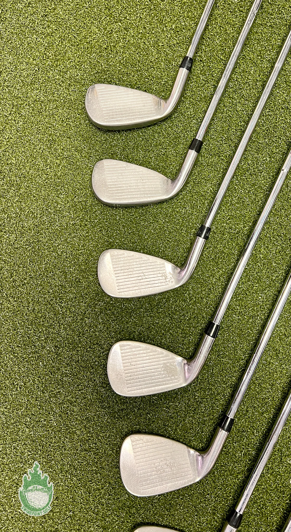 Used Right Handed Tour Edge Bazooka 360 Irons 5-PW/SW Uniflex Steel Golf Set - Image 7