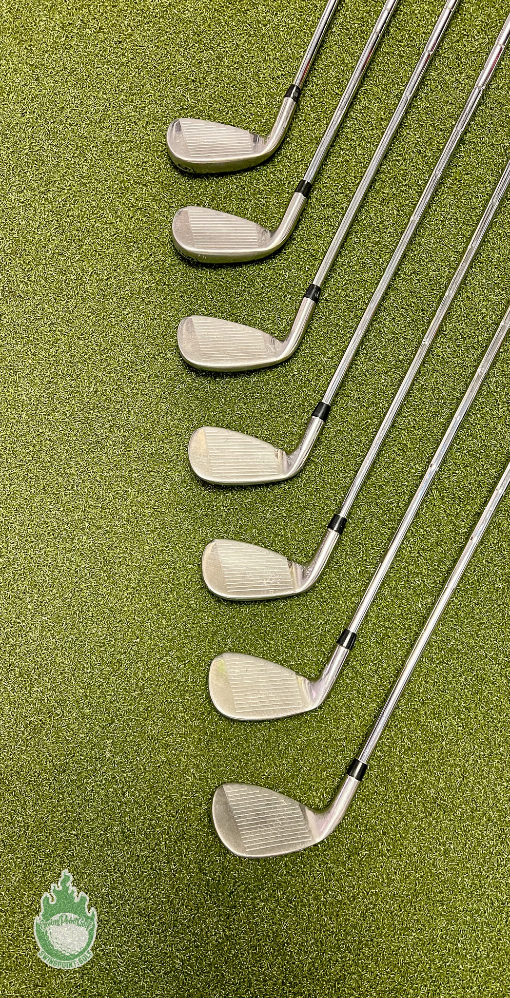 Used Right Handed Tour Edge Bazooka 360 Irons 5-PW/SW Uniflex Steel Golf Set - Image 6