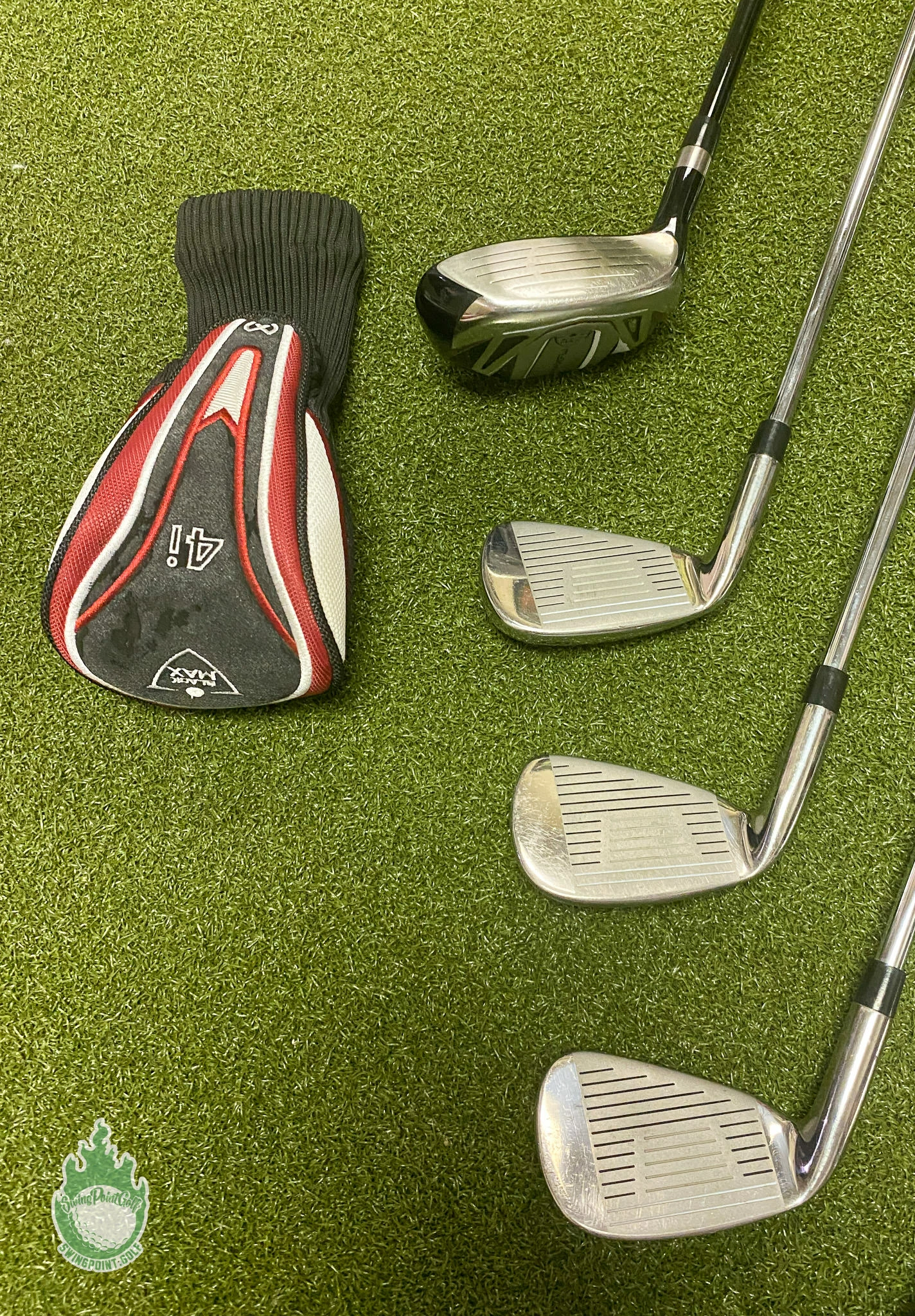 Used Right Handed MaxFli Black MAX Irons 4H 5-PW Regular Flex Steel Golf Set - Image 8