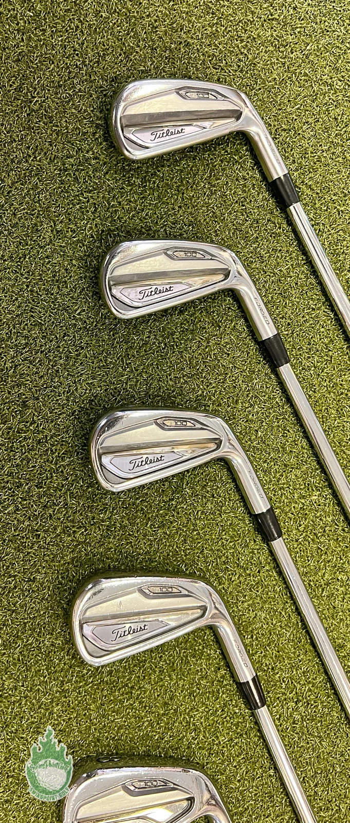 Used RH Titleist T100 Irons 4-PW $-Taper 125g Stiff Plus Flex Steel Golf Set - Image 9