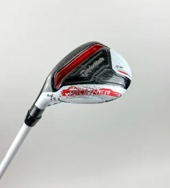 LH TaylorMade AeroBurner Rescue 4 Hybrid 22* 70g Stiff Flex Graphite Golf Club