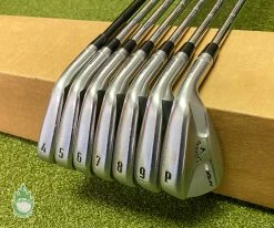 Used RH Callaway APEX MB Forged Irons 4-PW Tour 130g Stiff Flex Steel Golf Set