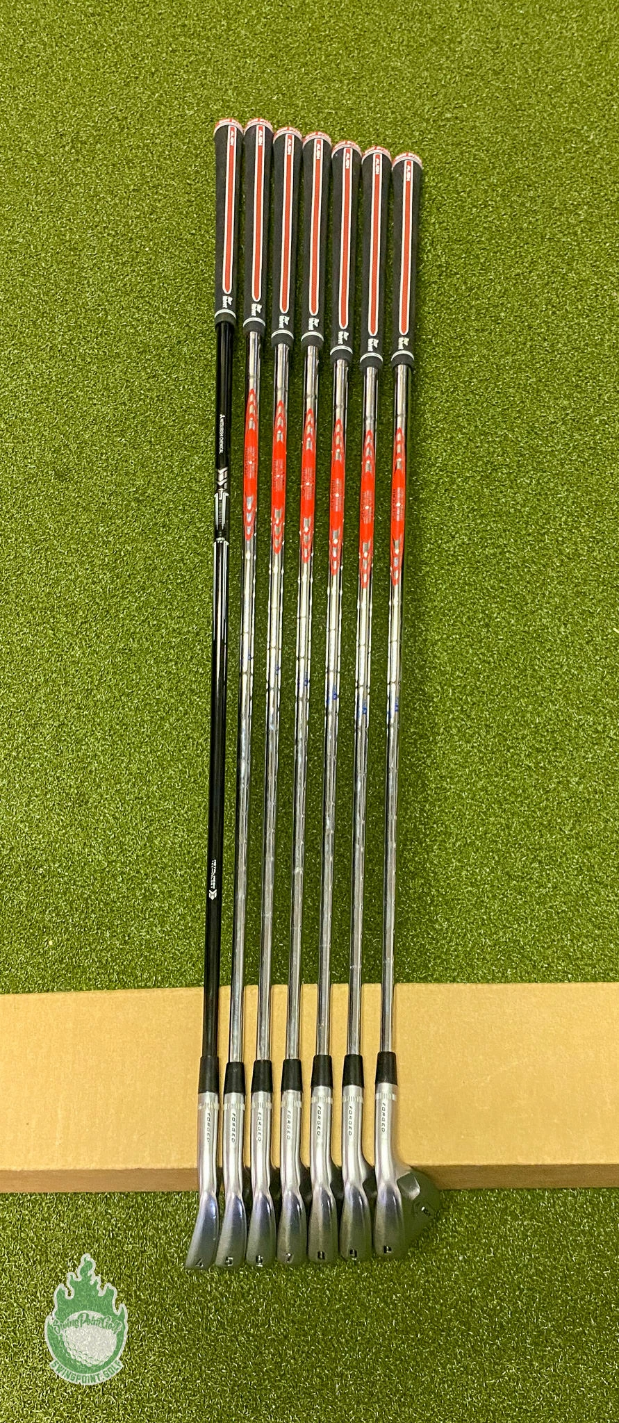 Used RH Callaway APEX MB Forged Irons 4-PW Tour 130g Stiff Flex Steel Golf Set - Image 10