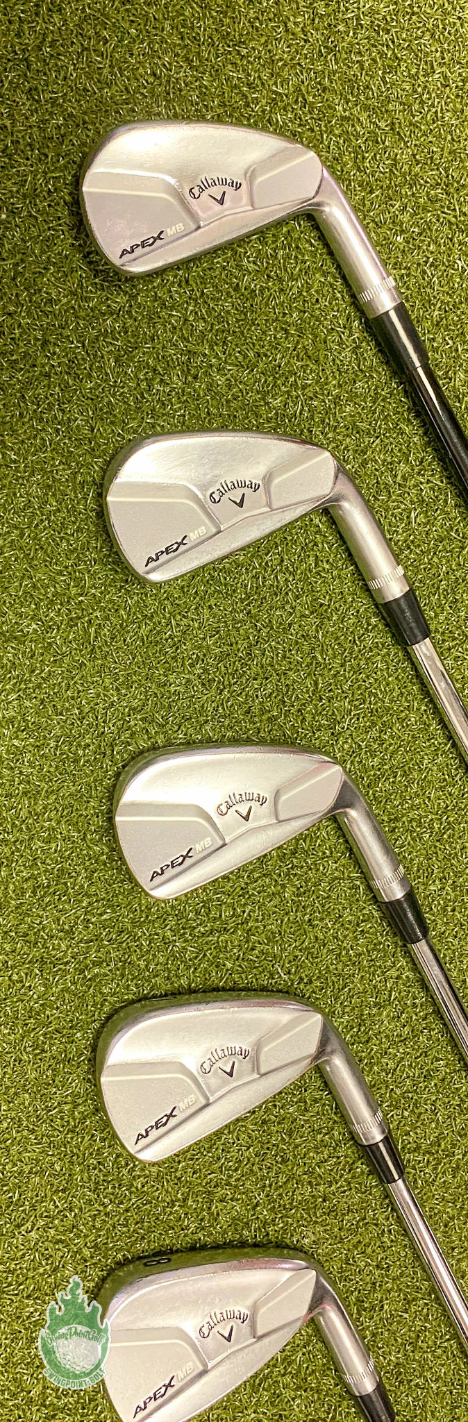 Used RH Callaway APEX MB Forged Irons 4-PW Tour 130g Stiff Flex Steel Golf Set - Image 9