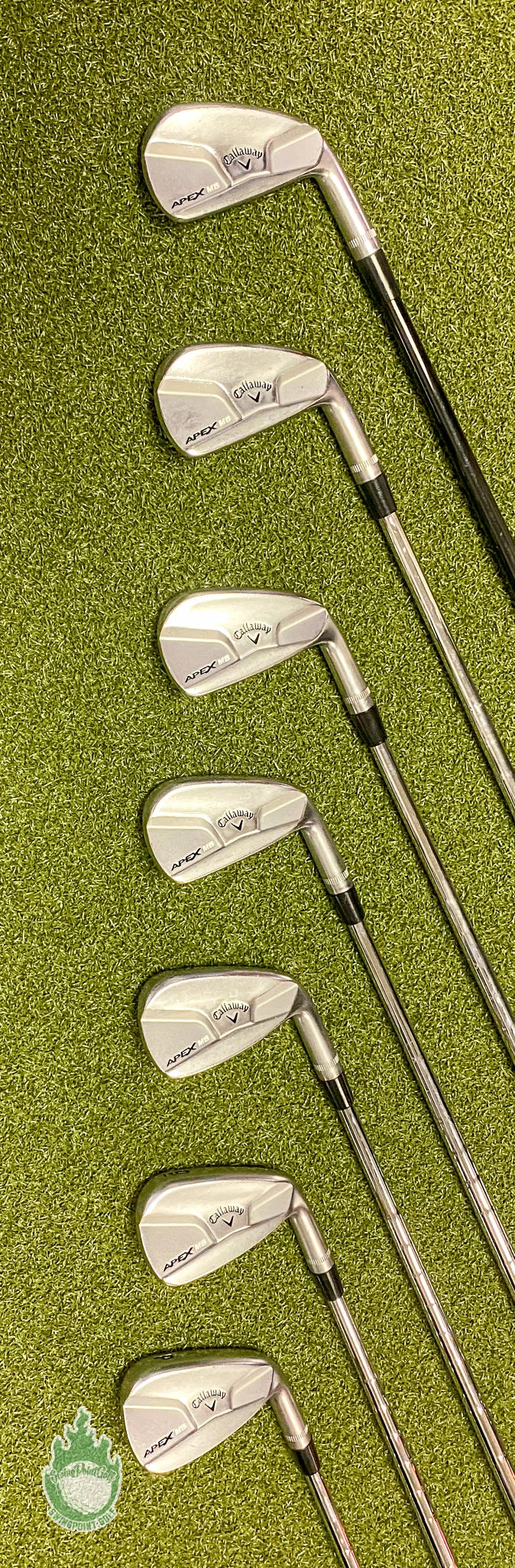 Used RH Callaway APEX MB Forged Irons 4-PW Tour 130g Stiff Flex Steel Golf Set - Image 7