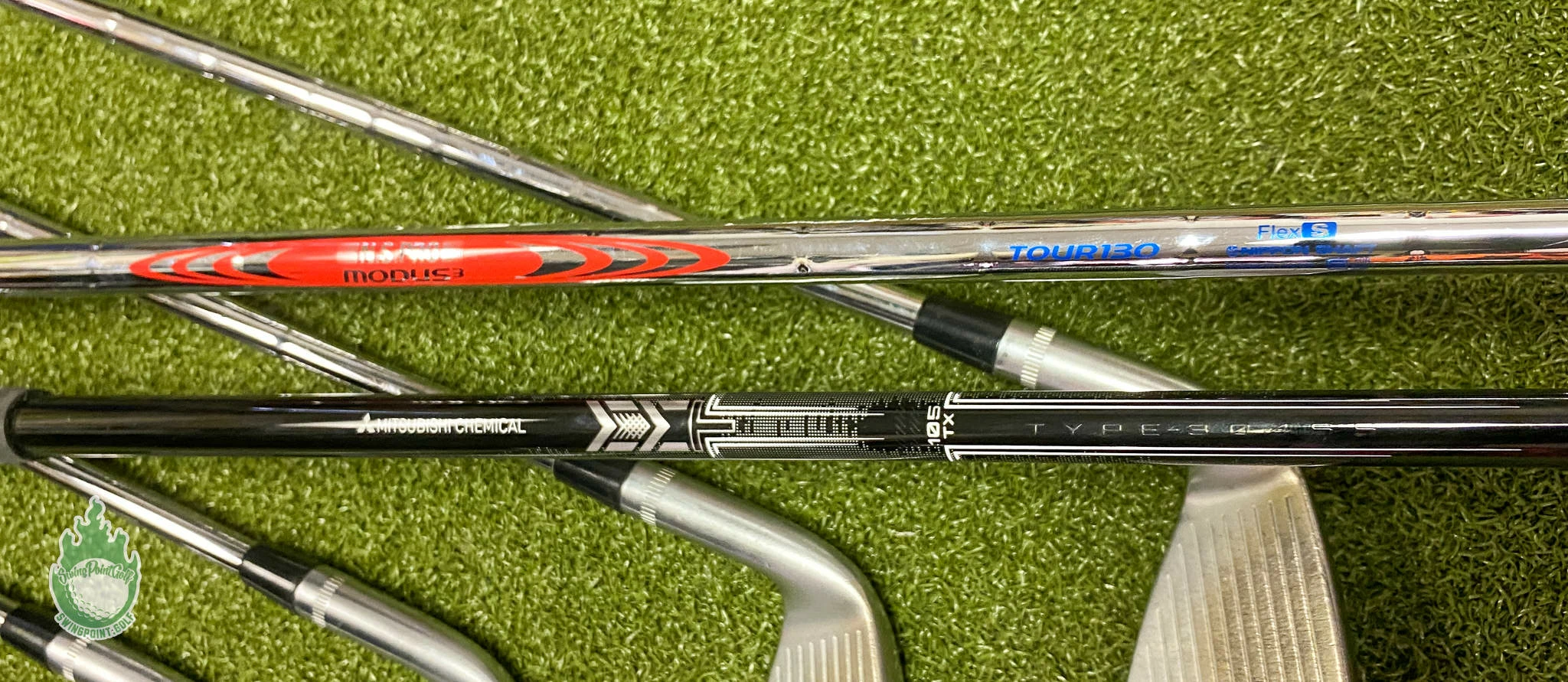 Used RH Callaway APEX MB Forged Irons 4-PW Tour 130g Stiff Flex Steel Golf Set - Image 3