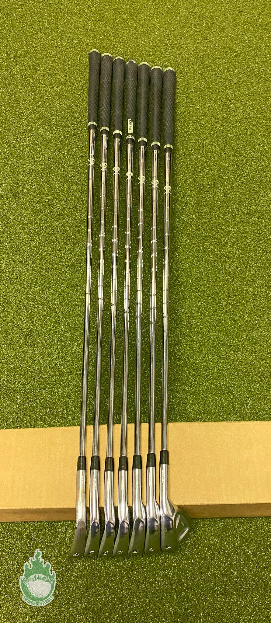 Used Right Handed Yonex Nano V Forged Irons 4-PW Regular Flex Steel Golf Set - Image 10