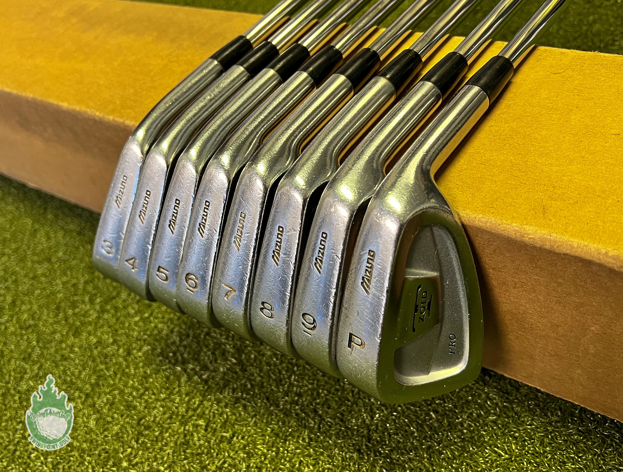 Used RH Mizuno T-Zoid Pro Irons 3-PW DG S300 Stiff Flex Steel Golf Club Set