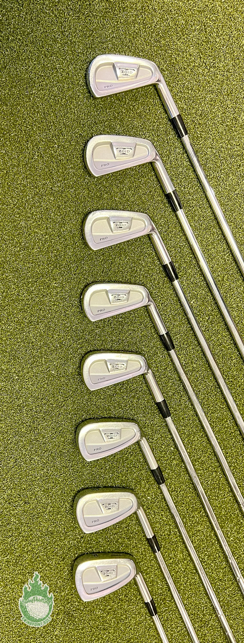 Used RH Mizuno T-Zoid Pro Irons 3-PW DG S300 Stiff Flex Steel Golf Club Set - Image 7