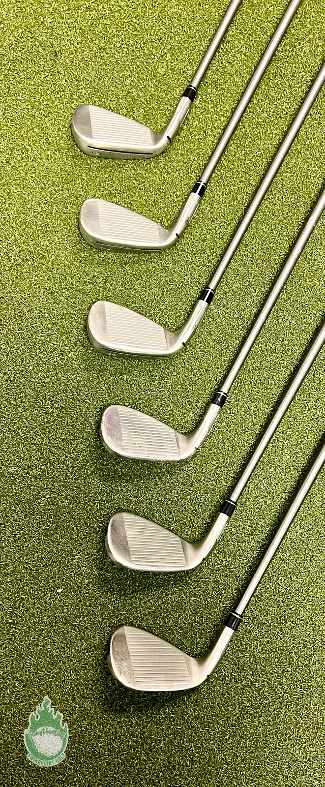 Used TaylorMade Stealth Irons 6-PW/AW SteelFiber 90g Regular Graphite Golf Set - Image 10