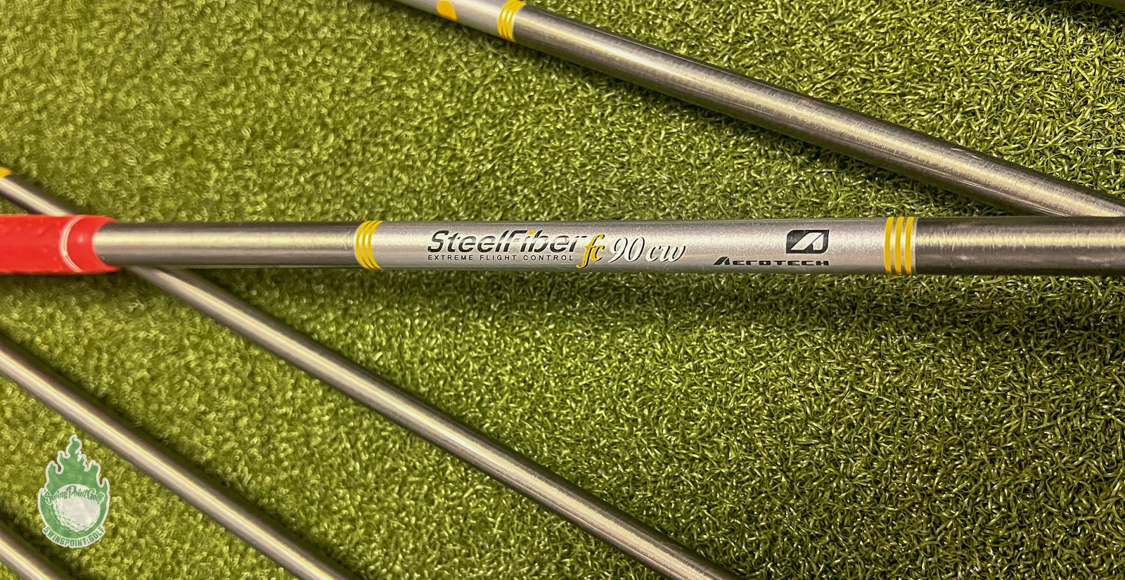 Used TaylorMade Stealth Irons 6-PW/AW SteelFiber 90g Regular Graphite Golf Set - Image 11