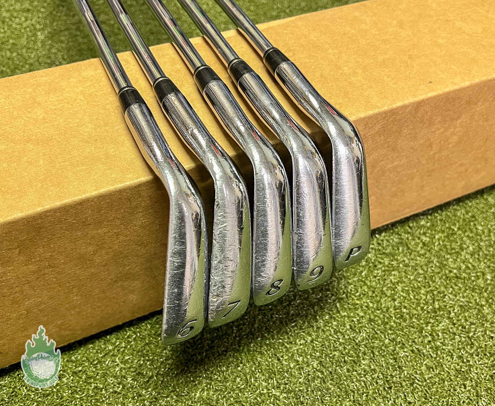 Adams Golf Used RH Adams IDEA Tech A4 Forged Irons 6-PW S300 Stiff Flex Steel Golf Set - Image 2