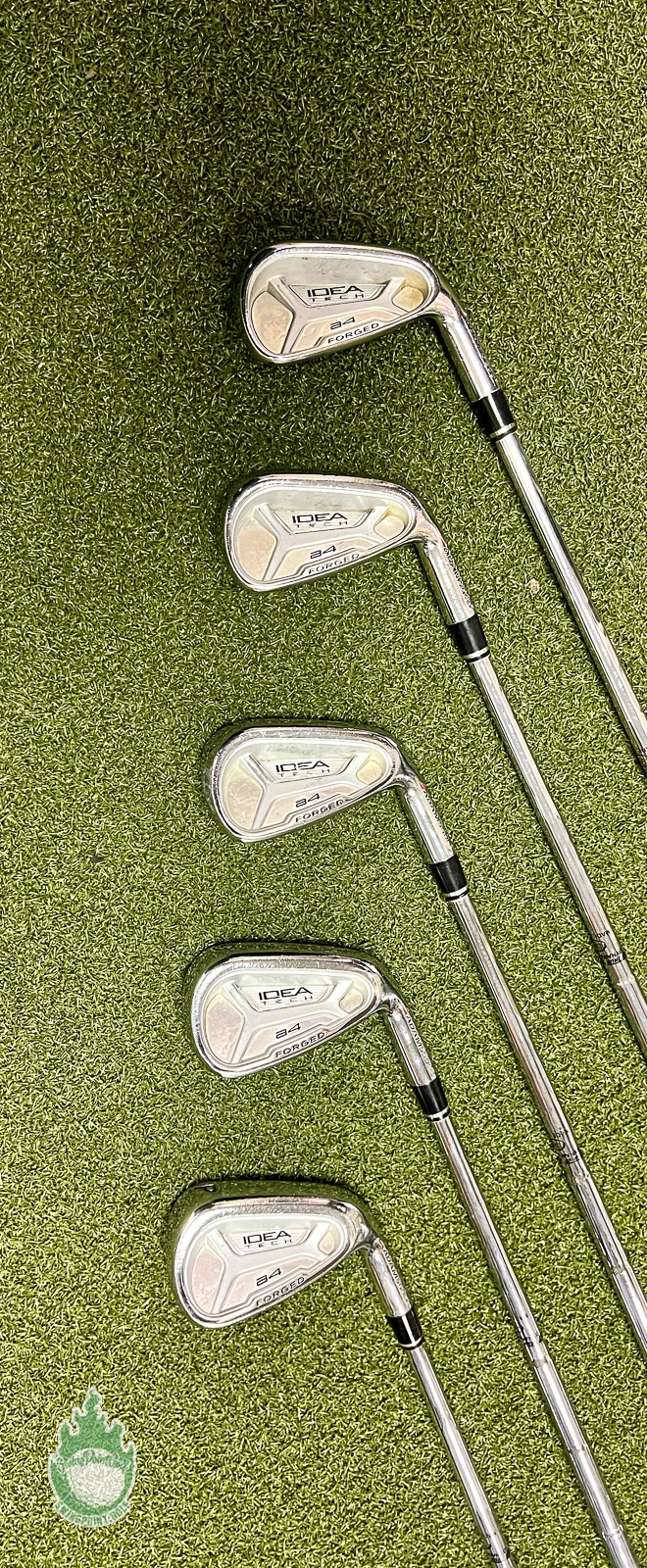 Adams Golf Used RH Adams IDEA Tech A4 Forged Irons 6-PW S300 Stiff Flex Steel Golf Set - Image 7