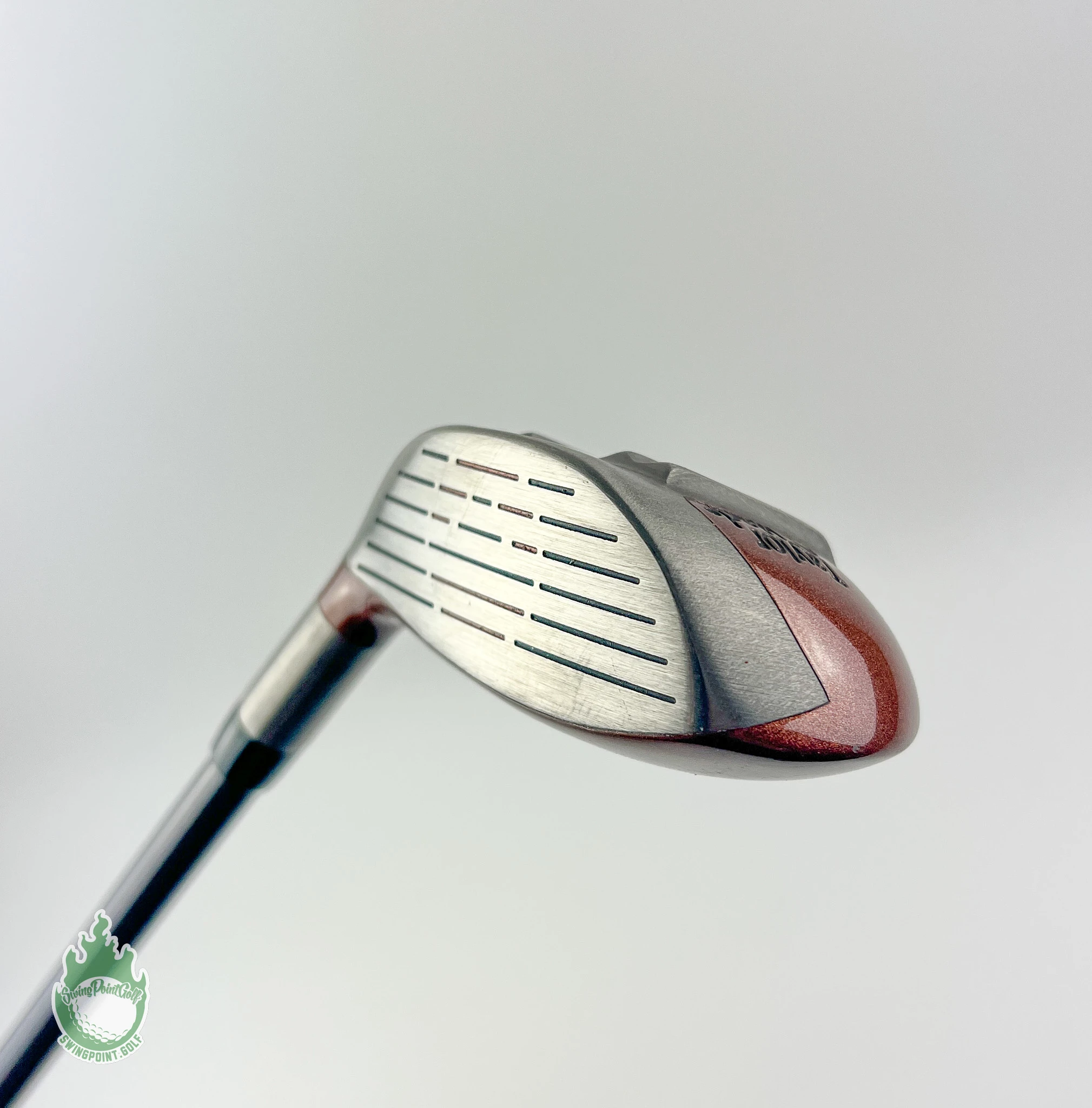 Used RH TaylorMade Ti Bubble 2 4 Hybrid 90g Stiff Flex Graphite Golf Club - Image 10