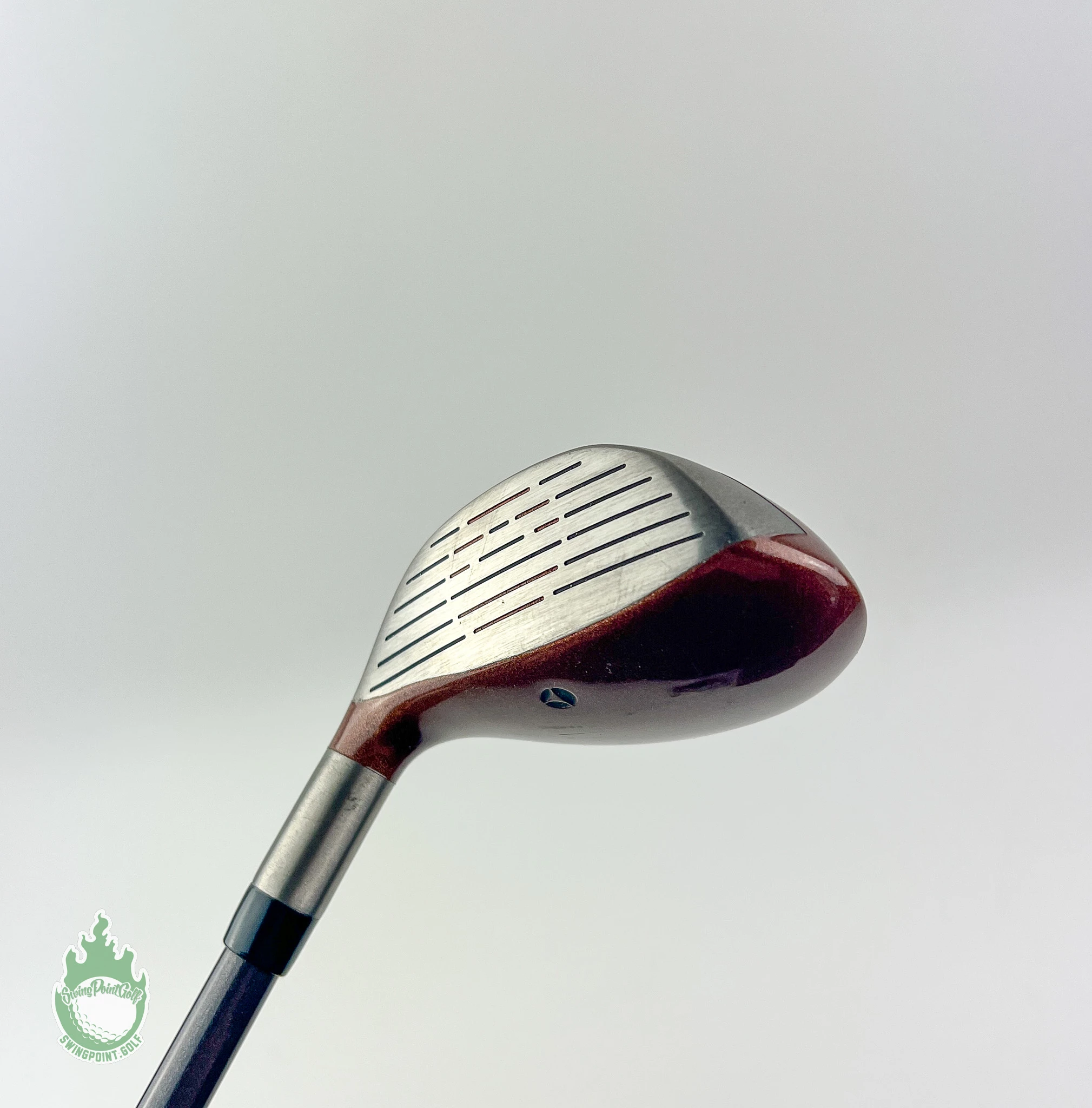 Used RH TaylorMade Ti Bubble 2 4 Hybrid 90g Stiff Flex Graphite Golf Club - Image 8