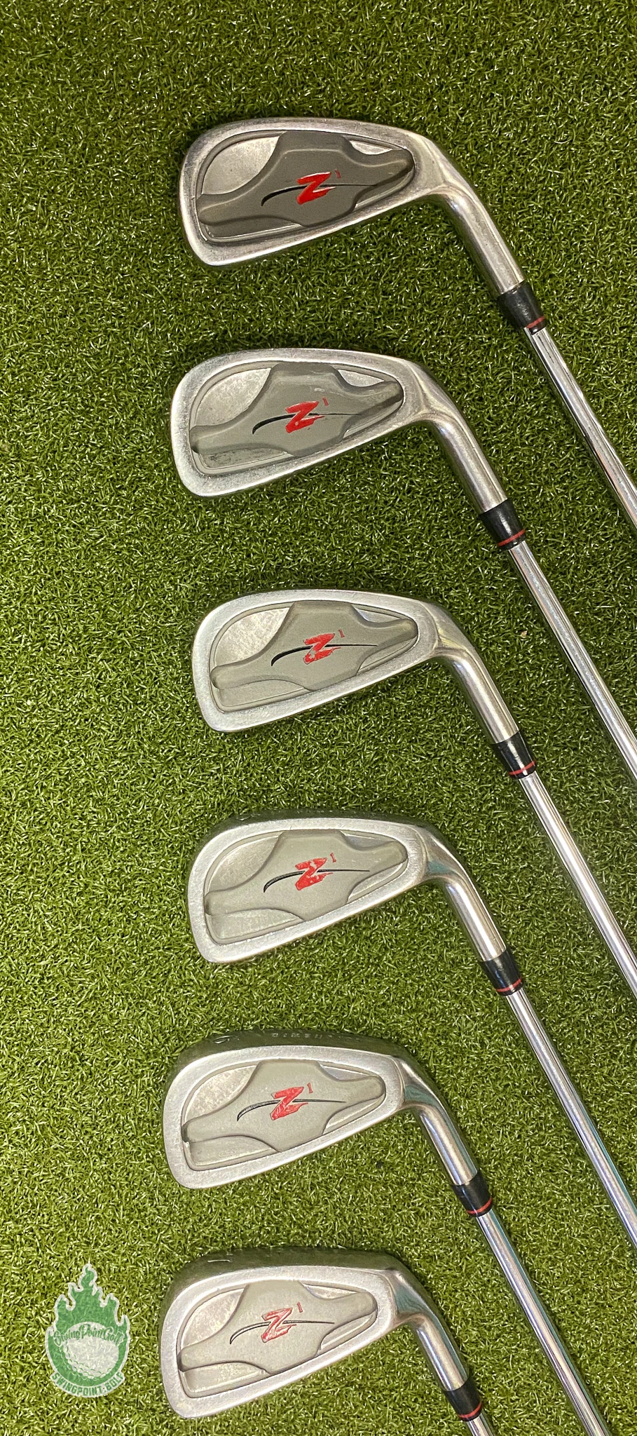 Used RH Dimension Z 1 Irons 2-PW Rifle Lite 5.0 Regular Flex Steel Golf Set - Image 6