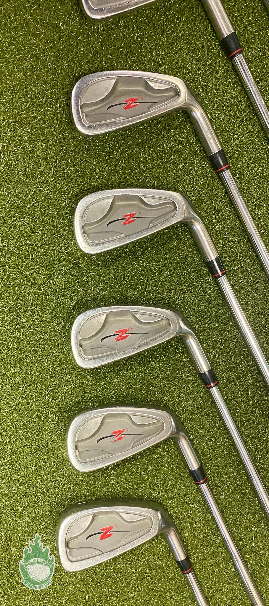 Used RH Dimension Z 1 Irons 2-PW Rifle Lite 5.0 Regular Flex Steel Golf Set - Image 5