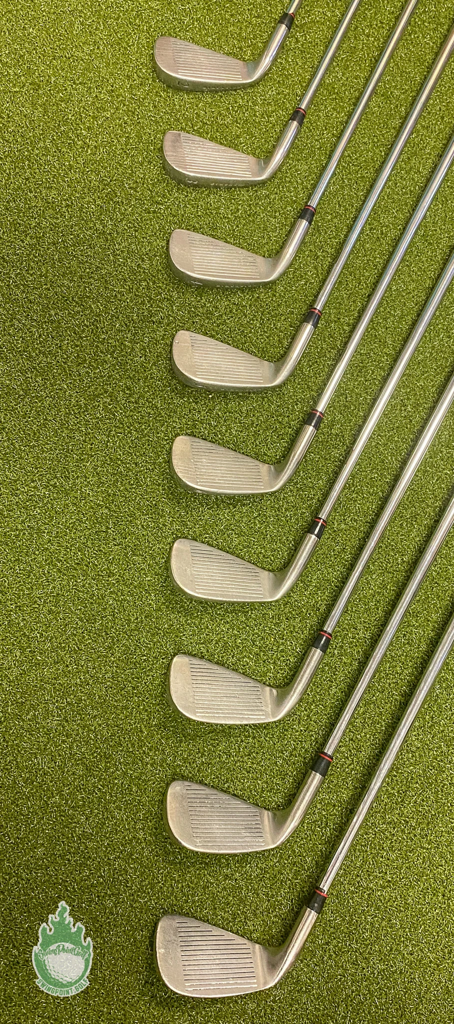 Used RH Dimension Z 1 Irons 2-PW Rifle Lite 5.0 Regular Flex Steel Golf Set - Image 11