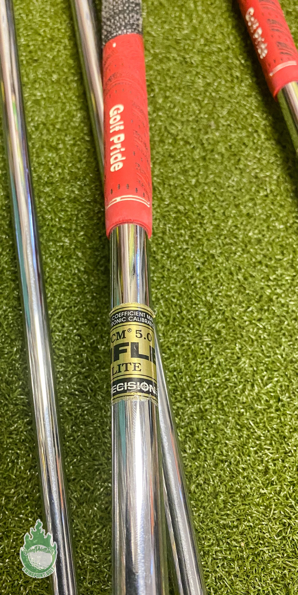 Used RH Dimension Z 1 Irons 2-PW Rifle Lite 5.0 Regular Flex Steel Golf Set - Image 9