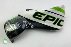 New LH Callaway EPIC Max LS (Low Spin) Driver 9* HEAD ONLY Golf Club W/ Cover