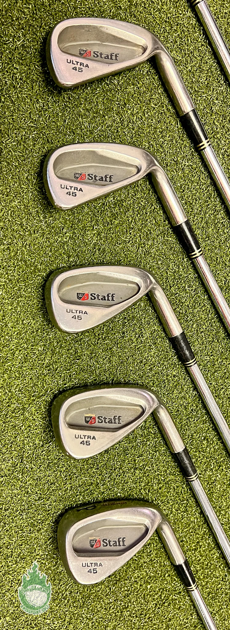 Used RH Wilson Staff Ultra 45 Irons 3,4 6-PW Stiff Flex Steel Golf Club Set - Image 8