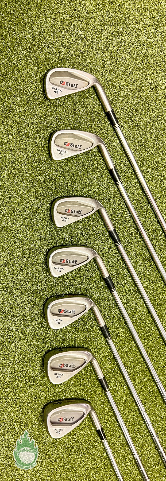 Used RH Wilson Staff Ultra 45 Irons 3,4 6-PW Stiff Flex Steel Golf Club Set - Image 7
